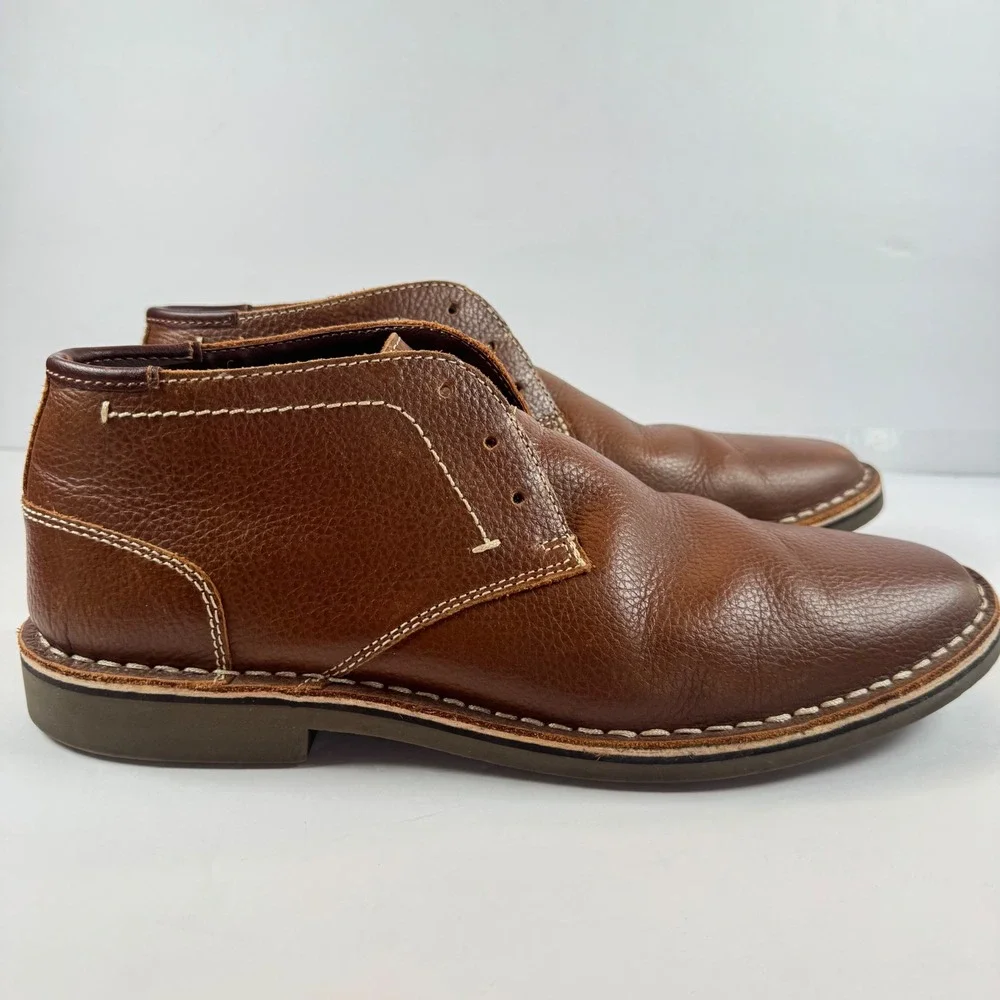 Kenneth‎ Cole Reaction Desert Wind Mens 11 M Brown Leather Chukka Desert Boots